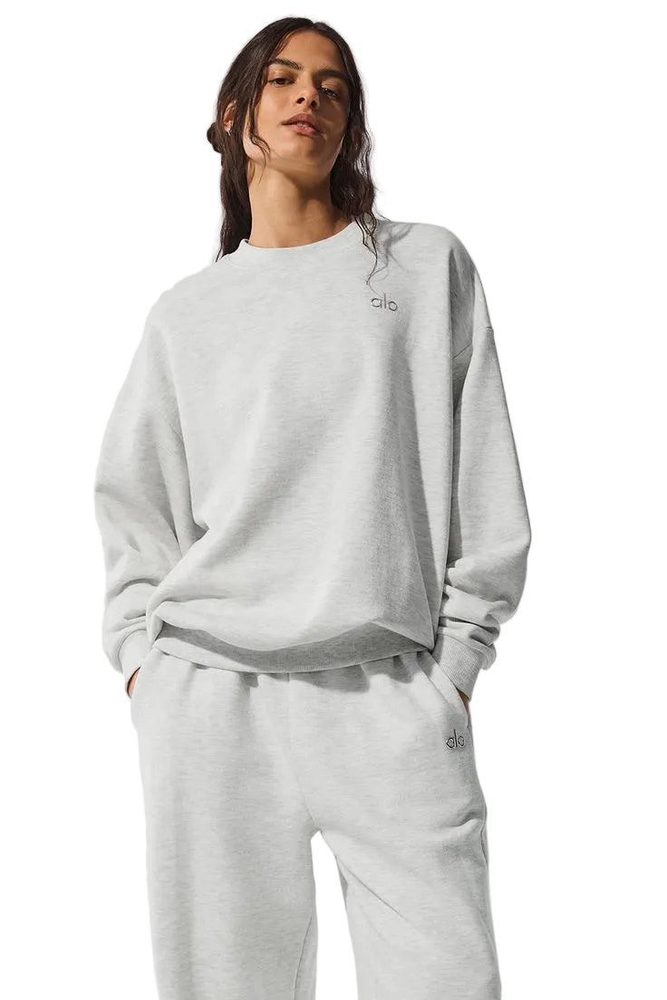 Sudadera ALO Accolade Crew Neck  - Gris