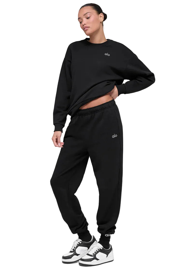 Sudadera ALO Accolade Crew Neck - Negro
