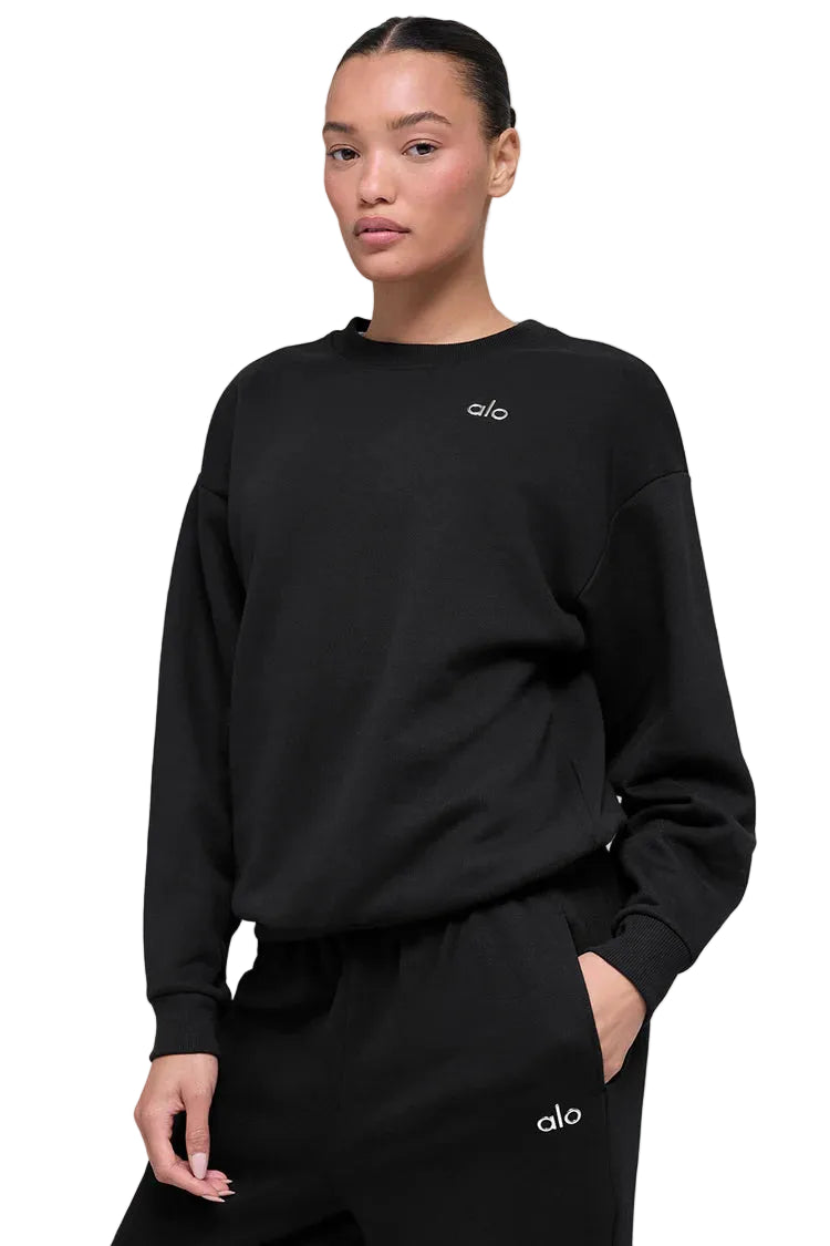 Sudadera ALO Accolade Crew Neck - Negro