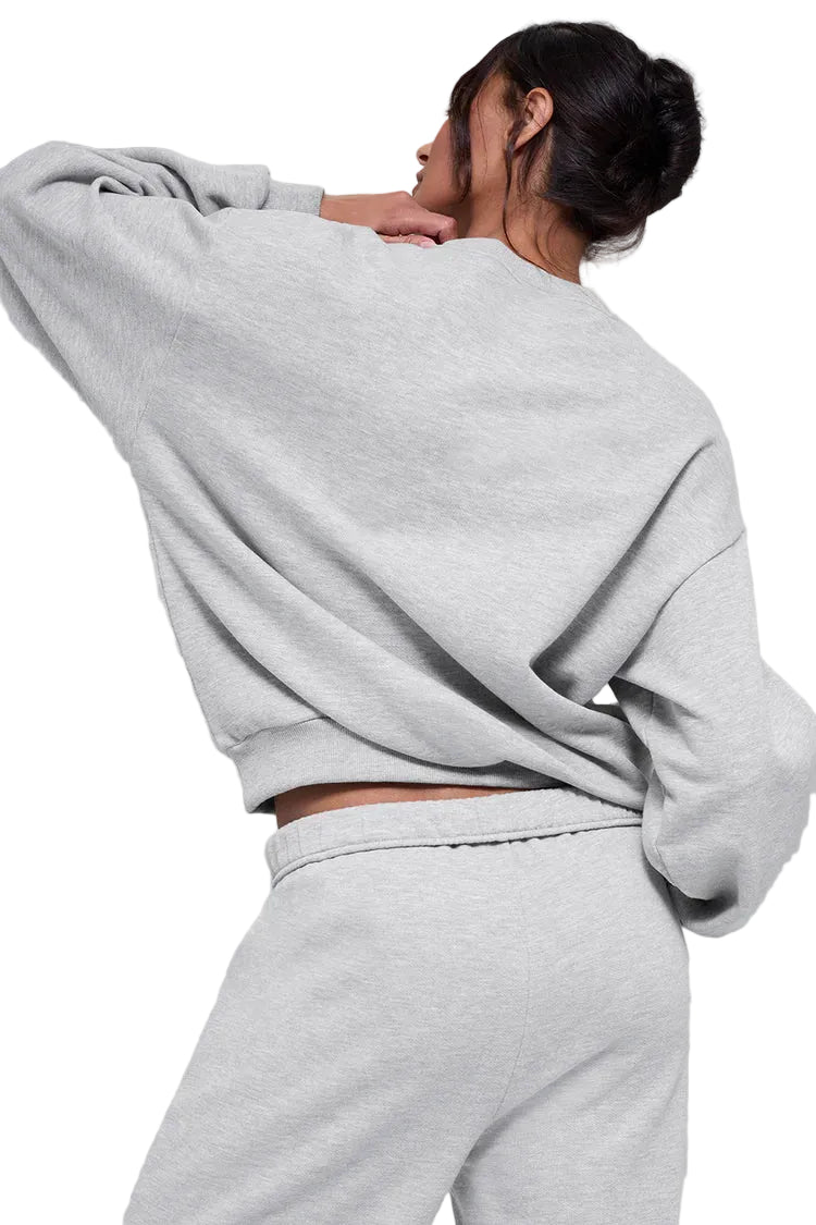Sudadera ALO Accolade Crew Neck  - Gris