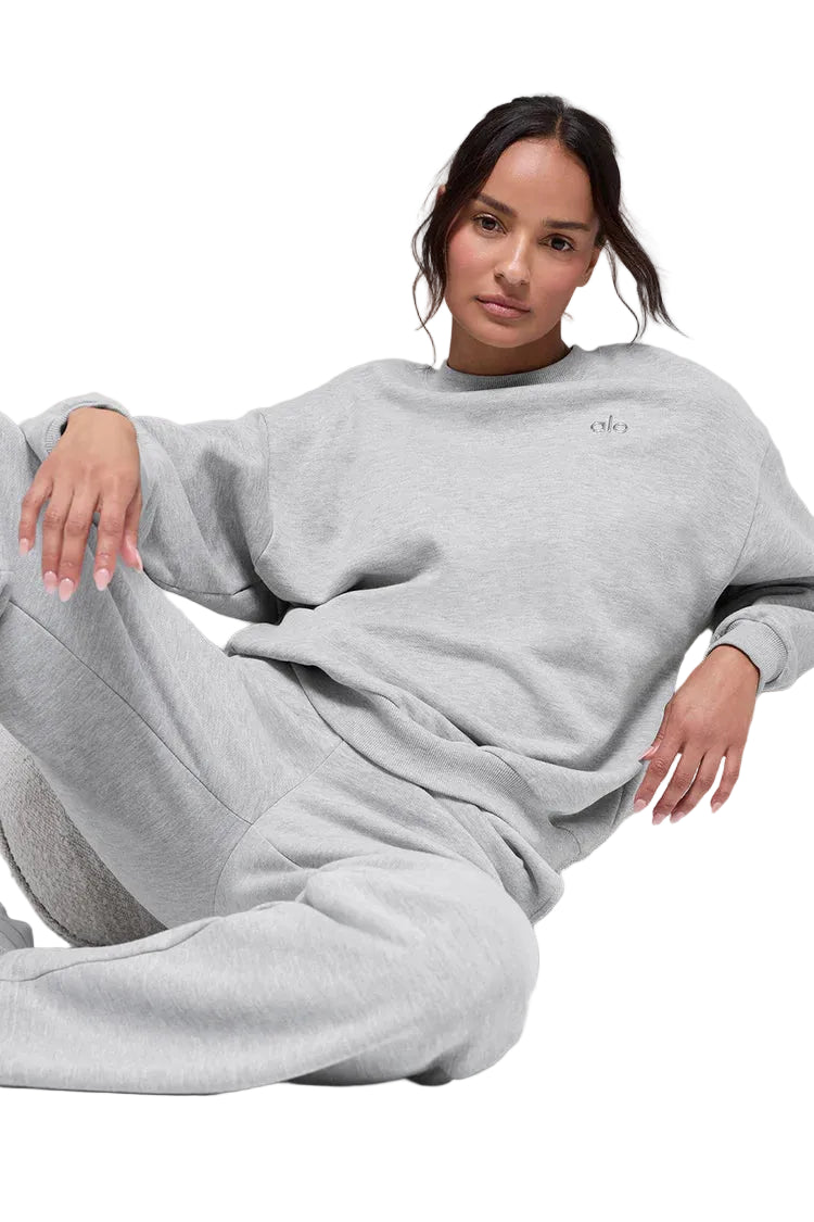 Sudadera ALO Accolade Crew Neck  - Gris